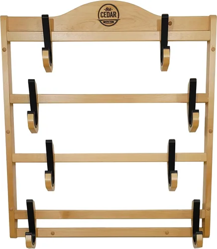 Vista 10 de Old Cedar Outfitters Soporte de pared para armas largas, rifles y escopetas con mangas protectoras, tres capacidades