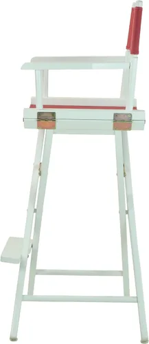 Vista 200 de Casual Home - Silla de director de 24.0 in, marco negro, con lona azul marino, altura de mostrador