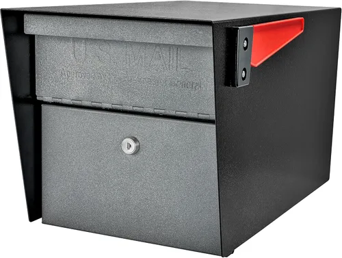 Vista 11 de Mail Boss 7509 Mail Manager - Buzón de seguridad con cierre en la acera, color blanco alpino