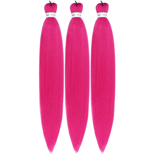 Vista 55 de Leticia - Cabello estirado para trenzar, color negro, 16 pulgadas, paquetes de 6