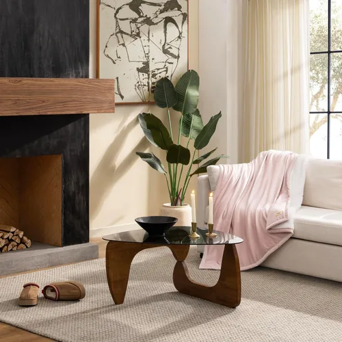 Vista 3 de UGG - Manta de arrullo Bliss, manta de forro polar suave y mullida para cama o sofá, tamaño extragrande, cálida, reversible, lavable a máquina