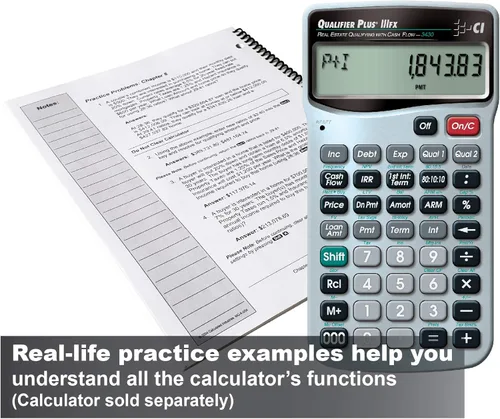 Vista 2 de Calculated Industries 2128 Qualifier Plus Training Program Workbook for Qualifier Plus IIIx y IIIfx Real Estate Finance Calculators 3 módulos