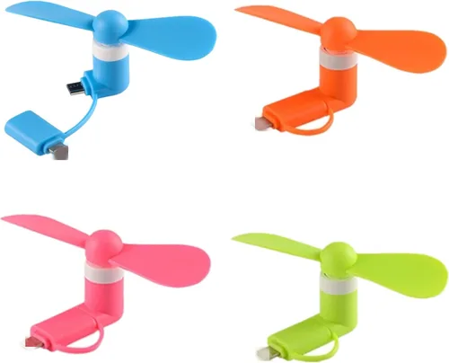 Vista 7 de Ventilador de teléfono celular para iPhone y teléfono celular micro USB, compatible con iPhone 4/5/6/6S/7/8 Plus, X, XS Max, XR, 11/12/13/14 Mini