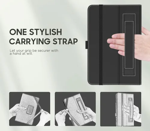 Vista 7 de MoKo - Funda compatible con la tablet Kindle Fire HD 8 y 8 Plus (10ª generación, versión de 2020), funda de soporte plegable y diseño delgado