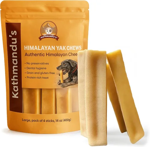 Vista 11 de KATHMANDU'S Auténticos masticables de queso de yak para perros del Himalaya, golosinas nutricionales naturales y ricas en proteínas, masticables