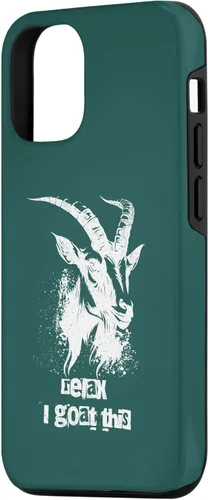 Vista 2 de iPhone 15 Funny Goat Saying Relax I Goat This Farmer Animal Lover Pun Case
