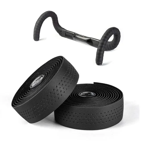 Vista 9 de Cintas de manillar de bicicleta de carretera hechas de EVA + PU, cinta profesional para barra de bicicleta de carretera, envolturas de mango