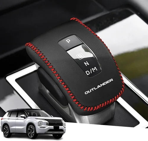 Vista 26 de Great-luck Funda Protectora de Perilla de Palanca de Cambios Automática de Cuero Genuino con Moldura, Accesorios Interiores Personalizados