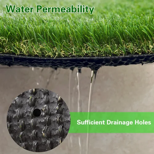 Vista 3 de Weidear Alfombra de césped artificial gruesa de 3 pies x 8 pies, alfombra de césped artificial sintético de 1.38", alfombra de césped artificial
