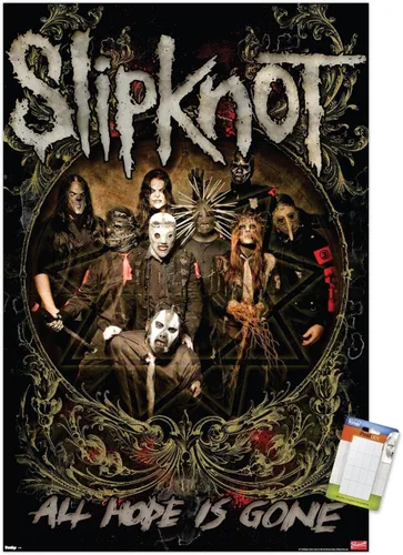 Vista 17 de Trends International Slipknot - Póster de pared de Hope Is Gone, 14.725 x 22.375 pulgadas, versión enmarcada de madera de granero