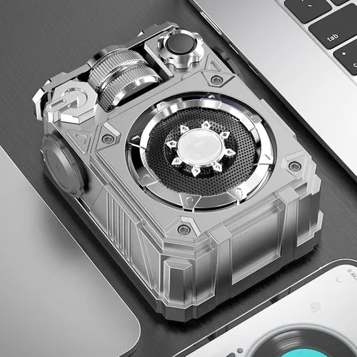 Vista 3 de Miniature Speaker, Portable Wireless Subwoofer Speaker IPX5 Waterproof for Camping Hiking, Powerful Bass and 16 Hours Playtime