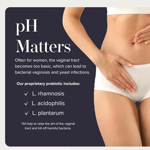 Vista 7 de Aeva Probiótico vaginal: probióticos + prebióticos + enzimas + ácido fúlvico - Apoya la salud del microbioma vaginal, el equilibrio de levaduras