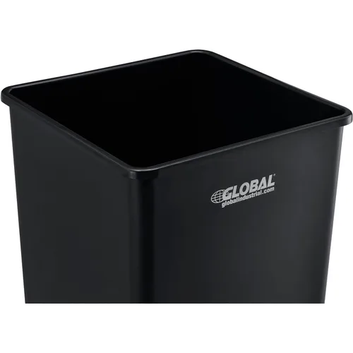 Vista 2 de Global Industrial Cubo de basura cuadrado de plástico, capacidad de 35 galones, clasificado para interior/exterior, 19-1/2" ancho x 19-1/2