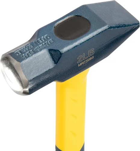 Vista 3 de ESTWING Blacksmith's Hammer - Herramienta de trabajo de metales de 32 onzas con mango de fibra de vidrio y agarre antideslizante para cojín - MRF32BS