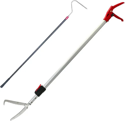 Pinza telescópica de serpiente de 55 a 87 pulgadas, agarrador de reptiles de aleación de aluminio de grado aeronáutico, herramienta de manejo de