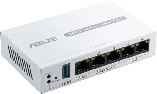 Vista 9 de ASUS ExpertWiFi EBG15 Router Gigabit VPN con cable, hasta 3 puertos ethernet WAN + 1 WAN USB, IPS Prevención de Intrusiones, Firewall de Capa 7