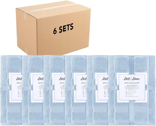 Vista 20 de Arkwright Juego de toallas de baño de 4 piezas - 100% algodón súper suave, 600 GSM de secado rápido y absorbente, artículos de lujo para baño