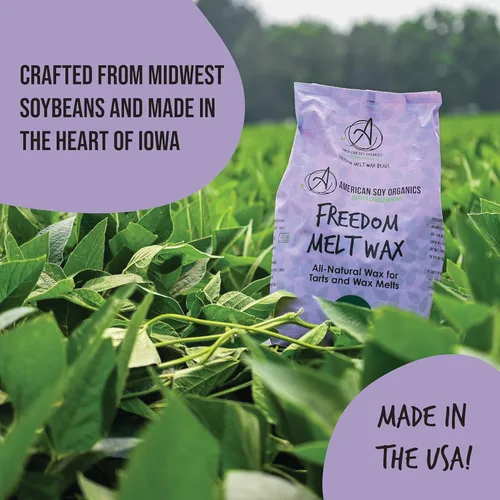 Vista 6 de American Soy Organics - Perlas de cera de soja Freedom para hacer velas - Suministros naturales para fabricar velas - Cera de soja libre de parafina