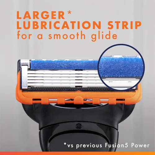 Vista 9 de Gillette Fusion5 Power - Recambios de maquinilla de afeitar de 5 cuchillas para hombres, con recortador de precisión, 6