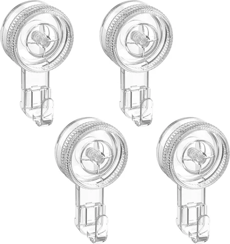 Vista 11 de LUXEAR Ganchos de succión de ducha, paquete de 2 ganchos de succión extraíbles y reutilizables, para ducha, impermeable, potente, ventosa, soporte