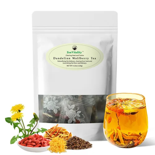 Vista 13 de ZenVitality® Bolsas de té de Wolfberry de diente de león orgánico de apoyo natural para riñón e hígado, té de desintoxicación y bienestar