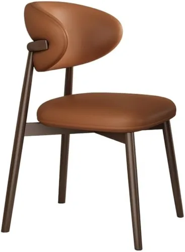 Vista 11 de Sillas de comedor, patas de metal sillas de comedor modernas sillas de cocina sin brazos con respaldo, Sillas para comedor (beige)