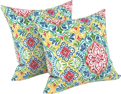 Vista 119 de LVTXIII - Juego de fundas para cojines de sofá o sillón de exteriores, para lumbar, no se decoloran, 2 unidades de 12" x 20", con relleno, estampado