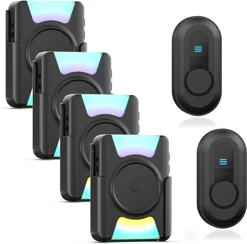 Vista 12 de CallToU Timbre Inalámbrico para Personas con Discapacidad Auditiva 1000ft Timbres Inalámbricos para el Hogar Impermeables Portátiles para Alertar a
