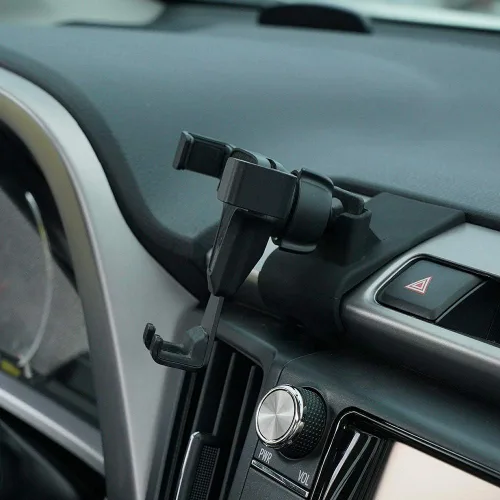 Vista 2 de BEERTE Soporte para teléfono compatible con Toyota RAV4 2013-2018, ventilación de aire ajustable, soporte de teléfono celular para tablero