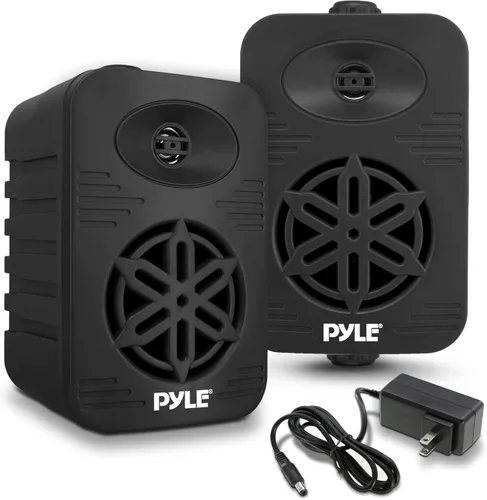 Vista 19 de Pyle Usa - Par de altavoces Bluetooth para interiores y exteriores, 200 W, doble impermeable, 3.5 pulgadas, sistema de altavoces de rango completo