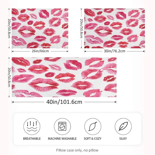 Vista 126 de Fundas de almohada Blueangle con diseño de rayas de béisbol – Fundas de almohada suaves y transpirables – Lavables a máquina – Fundas de almohada