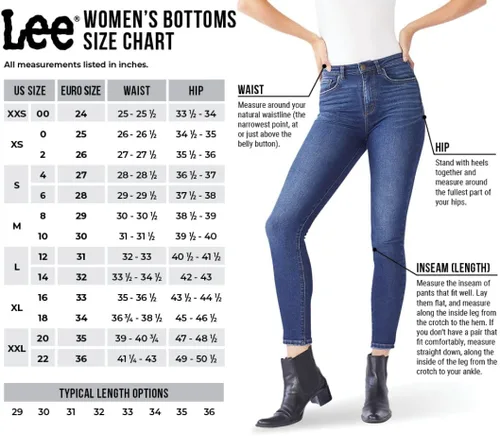 Vista 6 de Lee Jeans acampanados de tiro medio legendario para mujer