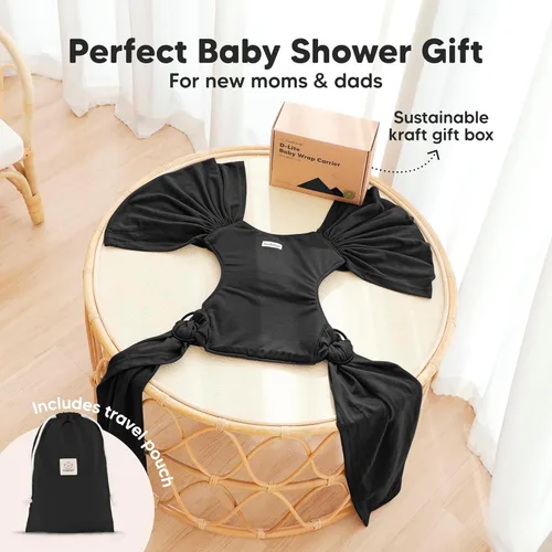 Vista 8 de KeaBabies Portabebés con anillo para bebé, fácil de llevar, portabebés ajustable D-Lite para recién nacidos a niños pequeños, camisa de transporte