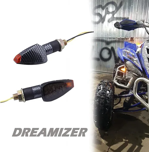 Vista 6 de DREAMIZER 4 unids universal motocicleta LED intermitentes luces intermitentes luces intermitentes luz ámbar compatible con Yamaha MT03 MT07 MT09