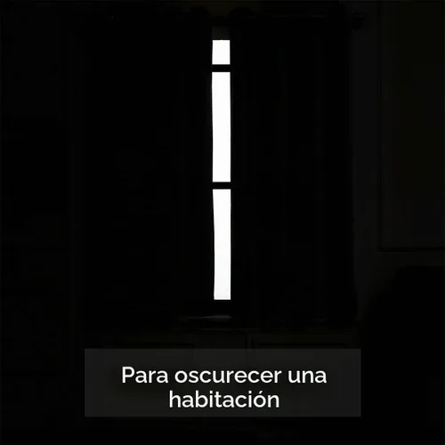 Vista 5 de LA PALMA Cortinas opacas con aislamiento térmico y ojales, para sala de estar, dormitorio, paquete de 2 paneles
