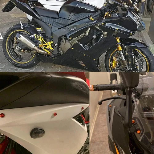 Vista 7 de WYNMOTO Kit de tornillos de carenado para Honda CBR600RR F5 2003 2008 04 05 06 07 cbr 600 rr Hardware de aluminio CNC tuercas arandelas pernos kits