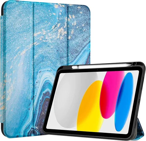 Vista 11 de ProCase Funda para iPad (A16) de 11ª Generación de 11 Pulgadas 2025/10ª Generación de 10.9 Pulgadas 2022 con Soporte para Lápiz, Funda Híbrida