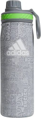adidas Stainless Steel Metal Water Bottle 20 oz (600 mL) Screw Cap