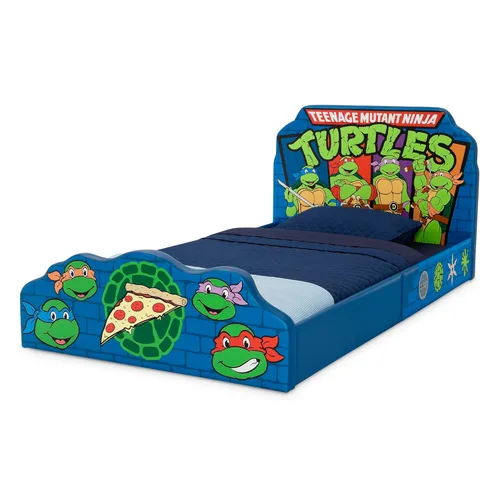 Vista 45 de Delta Children Jeep - Cama individual tapizada, color azul