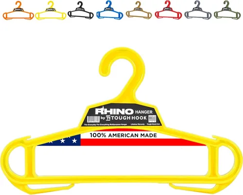 Vista 16 de Rhino Tough Hook - Perchas resistentes para ropa, fabricadas en Estados Unidos, de grado militar, para armadura corporal, capacidad de 200 libras