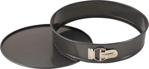Vista 3 de WINCO Molde desmontable con fondo desmontable, 12 pulgadas, acero aluminizado, negro Gran formato, resistente, cierre de fácil liberación, ideal