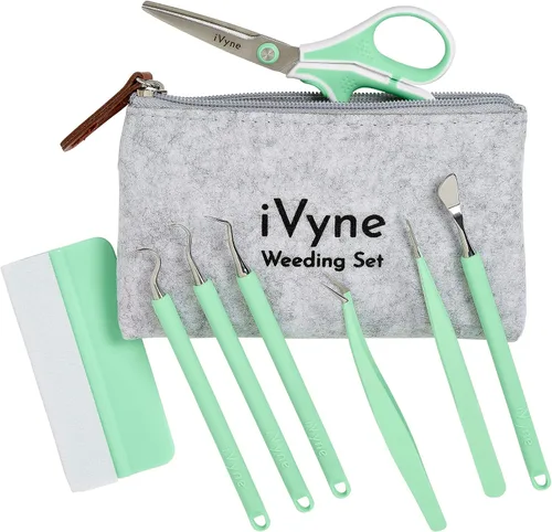Vista 12 de iVyne Kit de herramientas de deshierbe de vinilo de alta calidad y recolector de desechos de deshierbe herramientas de agarre suave con bayas