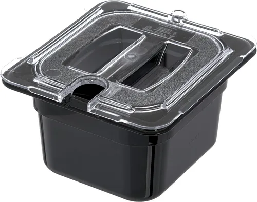 Vista 9 de Carlisle FoodService Products Storplus - Bandeja de plástico para alimentos de tamaño 1/6, contenedor de almacenamiento de alimentos, para catering