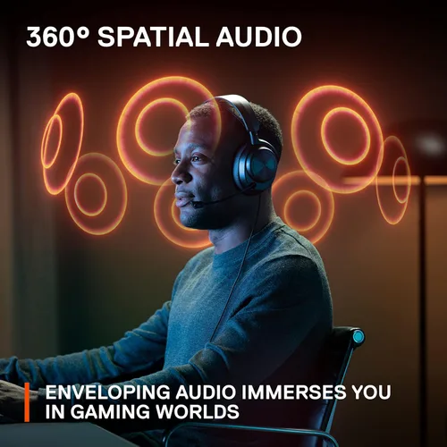 Vista 4 de SteelSeries Arctis Nova Pro - Auriculares inalámbricos Xbox multisistema para juegos, controladores de alta fidelidad, cancelación activa de ruido