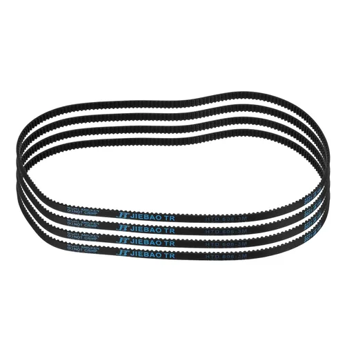 Vista 23 de uxcell 5 piezas HTD-3M Correa de distribución de goma 48 dientes, 144 mm de paso, 6 mm de ancho x 2,4 mm de altura, Correa de polea de distribución