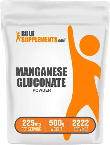 Vista 7 de BulkSupplements.com Polvo de gluconato de manganeso - Suplemento mineral - Suplementos óseos - Suplemento de manganeso - Suplementos minerales