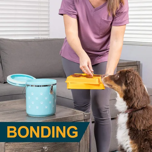 Vista 6 de Our Pets Juego de rompecabezas interactivo de gofres, juguetes para perros