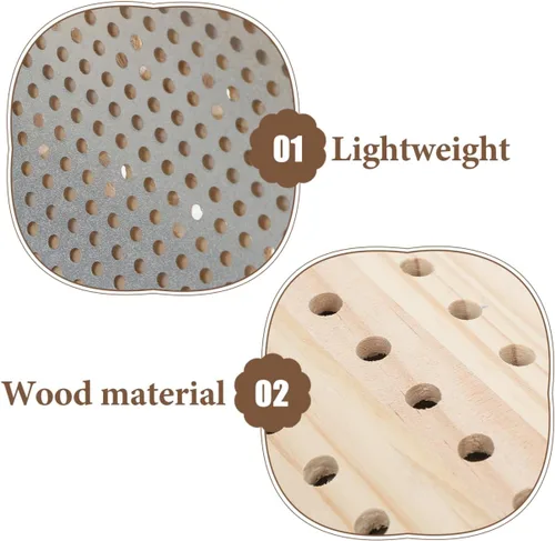 Vista 6 de SEWACC Almohada de moxibustión de madera para sauna de madera, reposacabezas de sauna, respaldo de sauna, almohada de respaldo de madera, soporte