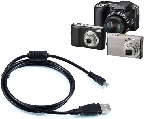 Vista 2 de Cable USB de repuesto Nikon UC-E6 / UC-E16 / UC-E17 Cable USB Cargador de batería para Nikon Coolpix S Series S3700 S6500 S3500 S6600 S6300, Coolpix