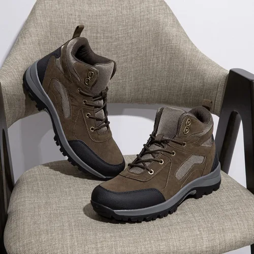 Vista 6 de Jousen Men's Hiking Boots Waterproof Outdoor Lightweight Mountaineering Trekking Shoes